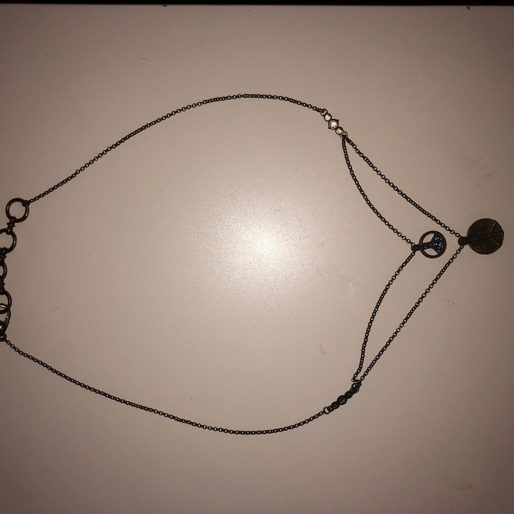 Bronze Layered Peace Necklace